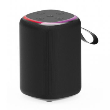Boxa Portabila SPK-BT-LED-08S Baterie 800mAh microSD Radio FM BT 5.3 Iluminare LED RMS 5W Negru Boxa Portabila SPK-BT-LED-08S Baterie 800mAh microSD Radio FM BT 5.3 Iluminare LED RMS 5W Negru