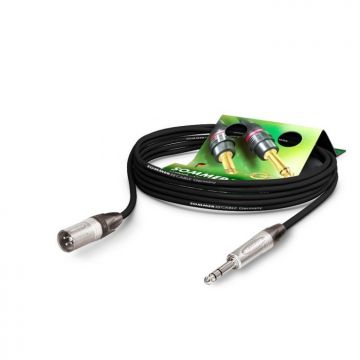 Cablu audio XLR 3 pini la jack stereo 6.35mm T-T 15m, NEUTRIK SGN4-1500-SW