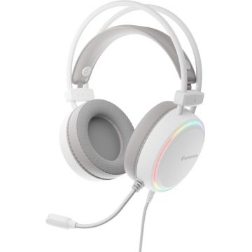 Casti Gaming Genesis NEON 613 G2 White Casti Gaming Genesis NEON 613 G2 White