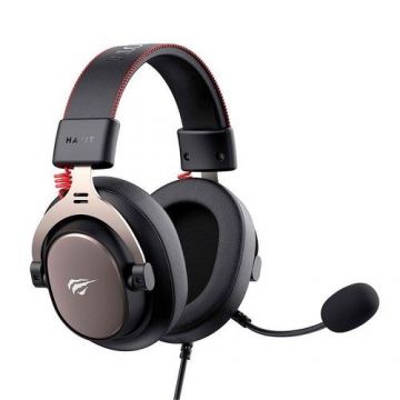 Casti Gaming Havit H2015E, Jack 3.5mm (Negru/Rosu) Casti Gaming Havit H2015E, Jack 3.5mm (Negru/Rosu)