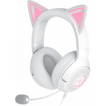 Casti Gaming Razer Kraken Kitty V2 White Casti Gaming Razer Kraken Kitty V2 White
