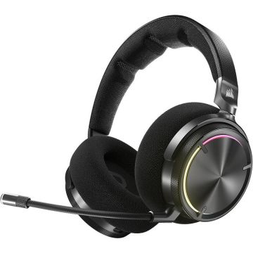 CORSAIR VIRTUOSO MAX Wireless, Dolby Atmos, Noise Cancelling, Microfon detasabil, RGB, Carbon, 60h, pentru XBOX, Negru