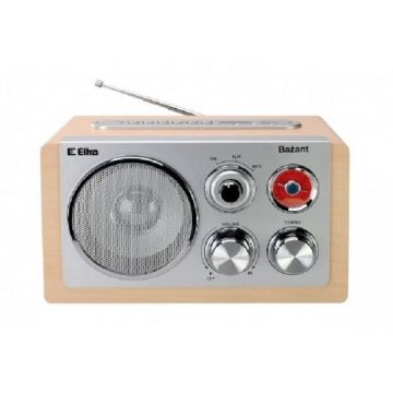 Eltra Radio Eltra Bazant, lemn, FM, USB, SD, 230x160x130mm, Crem