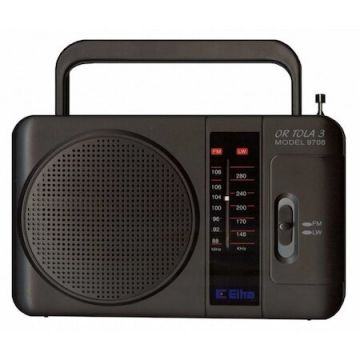 Eltra Radio portabil, Eltra, FM, Jack 3.5 mm, Negru
