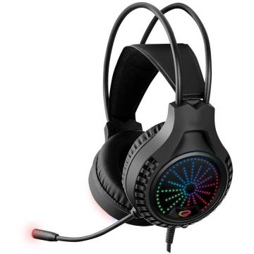 ESPERANZA Casti gaming, Esperanza, Microfon, USB 2.0, LED, 105 dB, Multicolor