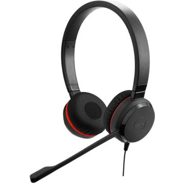 Jabra Casti cu fir Jabra 4999-829-469, anulare a zgomotului, 1,2m, Negru