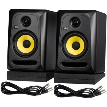 KRK SYSTEMS Pachet KRK Classic 5 -Set de monitoare de studio (2 Buc), 5 inch, 50w, Negru KRK SYSTEMS Pachet KRK Classic 5 -Set de monitoare de studio (2 Buc), 5 inch, 50w, Negru
