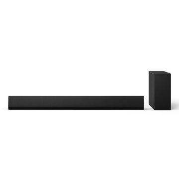 LG Soundbar  LG SG10TY, 3.1 canale, Bluetooth 5.1, Dolby Atmos, DTS:X, Wi-Fi, Airplay2, Subwoofer Wireless, HDMI, USB, 1446x150mm, Negru