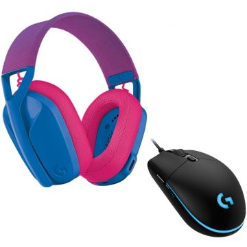 Logitech Set Casti PC + Mouse, Logitech, Multicolor