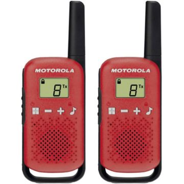 Motorola Statie emisie-receptie PMR Motorola Talkabout T42, set 2 buc., Rosu-Negru Motorola Statie emisie-receptie PMR Motorola Talkabout T42, set 2 buc., Rosu-Negru