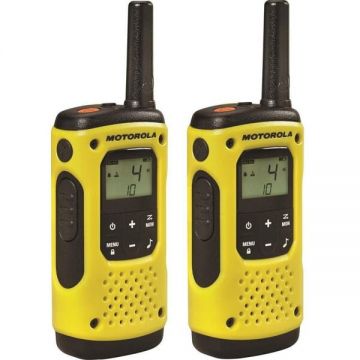 Motorola Statie radio PMR portabila Motorola TLKR T92 H2O, IP67, set 2 bucati, Negru-Galben Motorola Statie radio PMR portabila Motorola TLKR T92 H2O, IP67, set 2 bucati, Negru-Galben