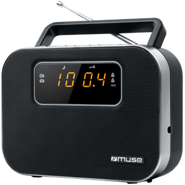 Radio M-081R 2-band PLL LED Portabil  Dual-Alarm Boxa Frontala Negru Radio M-081R 2-band PLL LED Portabil  Dual-Alarm Boxa Frontala Negru