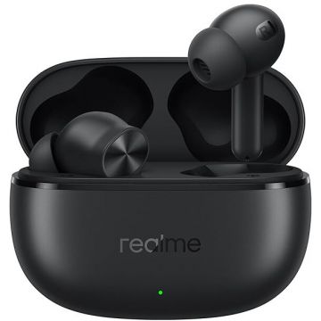 REALME Casti wireless Realme Buds T200X, Bluetooth 5.3, 7 ore autonomie, rezistente la apa, Negru