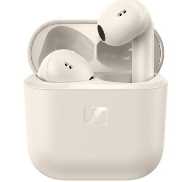 Sennheiser Casti In-Ear Sennheiser Accentum Open TW, True Wireless, Bluetooth, Microfon, Autonomie 28 ore, IPX4, Cream