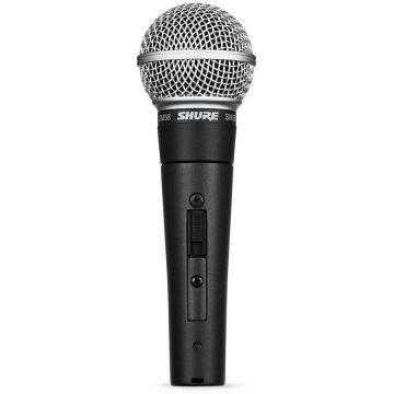 Shure Microfon Vocal Dinamic Cardioid Shure Sm58Se Cu Comutator Eius, Filtru Pop Incorporat, Clema De Microfon A25D, Husa De Depozitare, Conector Xlr Cu 3 Pini (Sm58S)