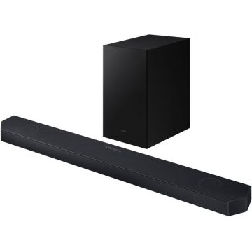 Sistem Home Cinema Samsung HW-Q700D, 3.1.2, 320W, Bluetooth, Wi-Fi, Subwoofer wireless, Dolby Atmos, Black Titan Sistem Home Cinema Samsung HW-Q700D, 3.1.2, 320W, Bluetooth, Wi-Fi, Subwoofer wireless, Dolby Atmos, Black Titan