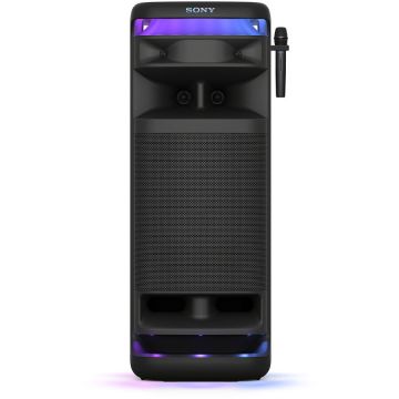 Sony Sistem audio Sony ULT TOWER 10, Bluetooth, ULT Power Sound, Ultimate Deep BASS, Boxe X-Balanced, Iluminare LED 360, Functii de petrecere, Microfon wireless, Negru