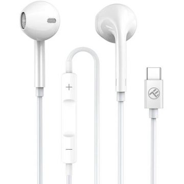 Tellur Casti In-Ear cu fir, Tellur Basic Urbs, USB-C, microfon, alb