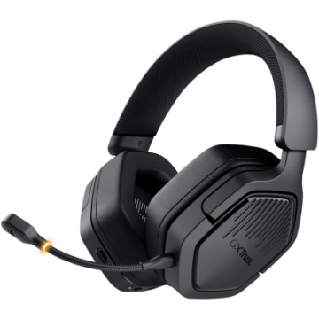 Trust Casti Wireless Trust GXT 493 Carus, 3.5 mm jack, USB-C, USB-A, Negru