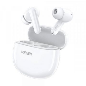 Ugreen Handsfree Bluetooth UGREEN HiTune P3 WS207, TWS, MultiPoint, Alb