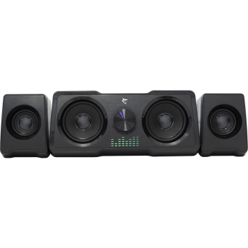 White Shark Sistem de boxe PC White Shark MOOD GSP-968, 2.2 Canale, 16W RMS (5W x 2 + 3W x 2), Iluminare Rainbow LED, Alimentare USB, Interfata Audio 3.5 mm, Negru