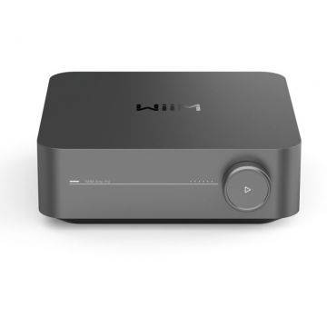 WiiM Amplificator stereo cu streamer WiiM AMP Pro, Wi-Fi 6, Bluetooth 5.3, HDMI ARC & Voice Control, Gri inchis