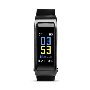 Bratara Fitness Techstar Y3 Plus, 0.96 inch inch, 2in1, Casca Wireless, Bluetooth 4.1, Senzor Tensiune, Puls, Oximetru, Monitorizare Somn, Apeluri, Gri