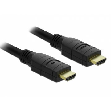 Cablu activ HDMI 4K60Hz T-T 10m Negru, Delock 85284