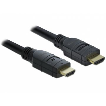 Cablu activ HDMI 4K60Hz T-T 15m Negru, Delock 85285