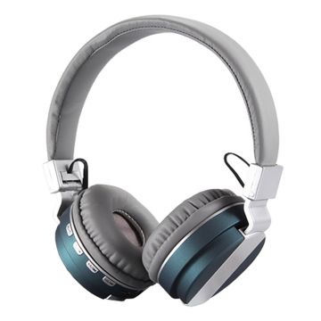Casti Bluetooth FE-018 cu microfon, Over The Ear, Radio FM, Turcoaz