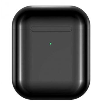 Casti i9000 TWS AIR 2 Techstar®, Bluetooth 5.0, Wireless QI, Pentru Android si iOS, Negru