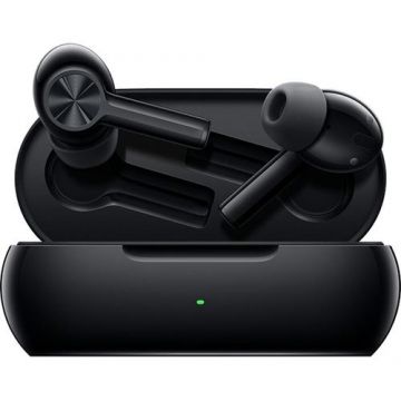 Casti True Wireless OnePlus Buds Z2, Bluetooth 5.2, Waterproof IP55, 3 microfoane, Dolby Atmos, Control vocal (Negru)