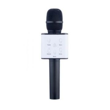 Microfon wireless pentru karaoke FOXMAG24, cu boxe incluse, negru Microfon wireless pentru karaoke FOXMAG24, cu boxe incluse, negru