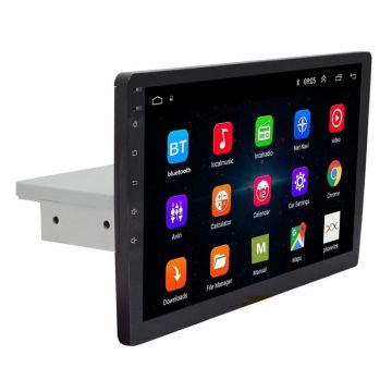 MP5 Player Multimedia Techstar®, Android 11, 1DIN, Display 10.1 inch, Ajustabil Sus/Jos, WiFi, Bluetooth, GPS, 1GB Ram, 16GB Rom