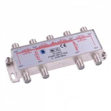 Splitter coaxial (antena tv) 8 porturi 5-2450 MHZ, ZLA0639