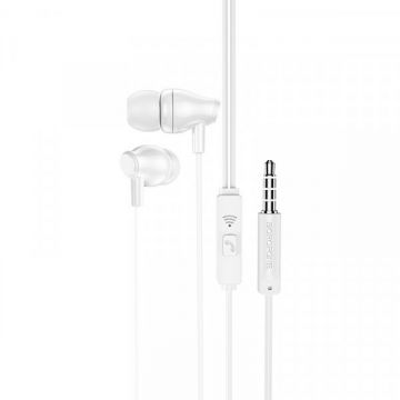 Borofone Handsfree 3.5mm Borofone BM61 Wanderer, Alb