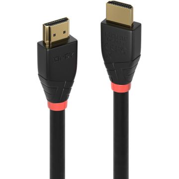 Cablu video LINDY HDMI Male - HDMI Male, v2.0, 15m, negru