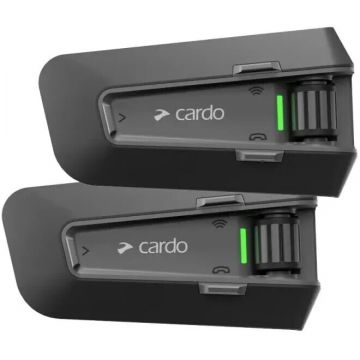 CARDO Sistem Comunicatie pentru motociclete Cardo Packtalk Neo Duo intercom, 2 canale, 1600 m, Negru