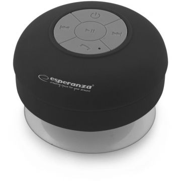 ESPERANZA Boxa portabila Esperanza EP124K, Difuzor Bluetooth rezistent la apa, Negru