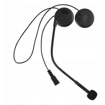 FreedConn Sistem de comunicare hands‑free conceput pentru montaj pe casca Freedconn L1M, motocicleta, Bluetooth, Negru