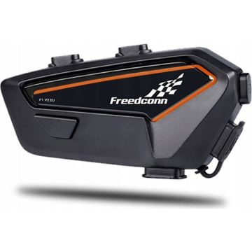 FreedConn Sistem de comunicare hands‑free pentru motocicleta FreedConn F1 V2 EU, Bluetooth 5.2, Negru