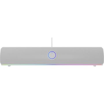 Genesis Soundbar Genesis Helium 312BT 2.0, putere 10W, frecventa 100 - 20000 Hz, alb