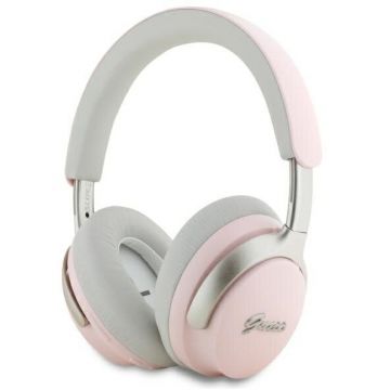 Guess Casti Stereo Wireless Guess Metal Script Logo, Bluetooth, A2DP, ANC, Roz
