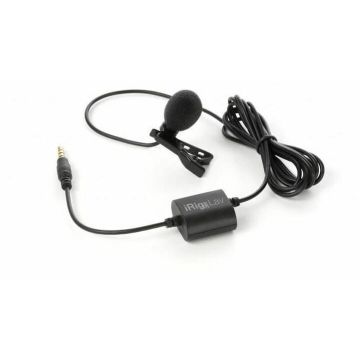 Ik&nbsp;multimedia Microfon lavaliera IK Multimedia iRig Mic Lav, profesional, Jack 3.5 mm, Negru