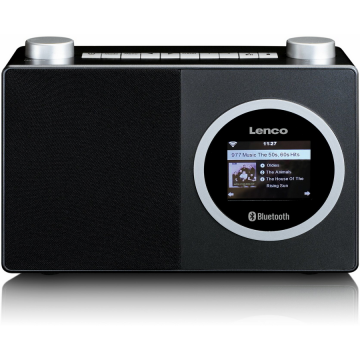Lenco Radio portabil Lenco DIR-70, internet, Bluetooth, Wi-Fi, negru
