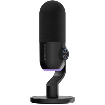 Microfon streamplify Mic Mini RGB cu suport Black