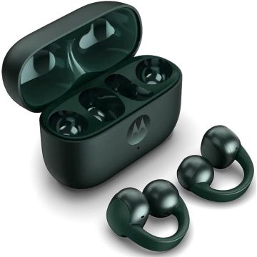 Motorola Casti True Wireless In-Ear, Motorola Moto Buds Loop PG38C07165, Bluetooth, Microfon Dual cu CrystaTalk AI, Verde