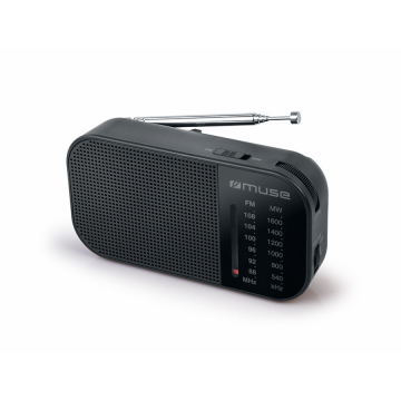 MUSE Radio portabil Muse M-025 R, FM/MW, Difuzor, Negru (M-025R)