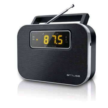 MUSE Radio portabil Muse M-081 R, LED, Dual-Alarm, Boxa frontala, Negru (M-081 R)