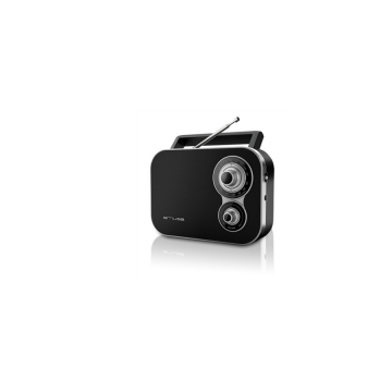 MUSE Radio portabil Muse M-51 R, FM/MW, Boxa frontala, Negru (M-051R)